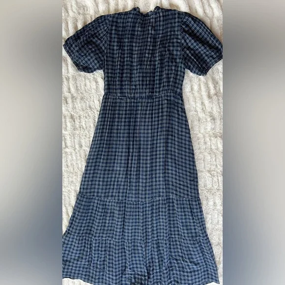 Doen Revi Dress in Bleu Cottage Plaid - Picture 11 of 14